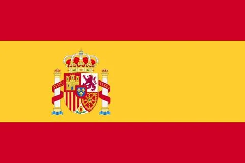 Flag of Spain Stock Illustration