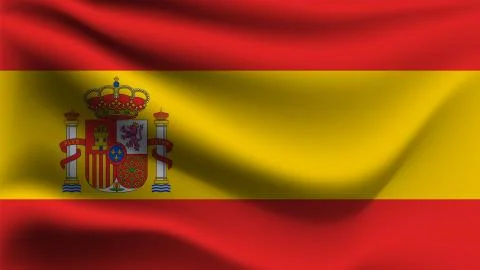 Flag of Spain Stock Illustration