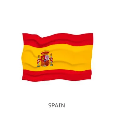 Flag of Spain Illustrazione stock