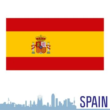 Flag of Spain Illustrazione stock
