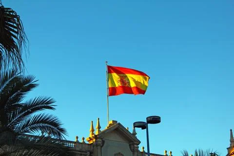 The flag of Spain Stock Photos