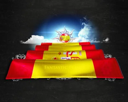Flag Spain quality designer flag Stock Illustration