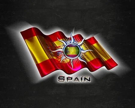 Flag Spain quality designer flag Stock Illustration
