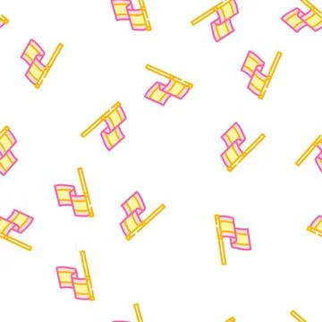 Flag spain vector seamless pattern Illustrazione stock