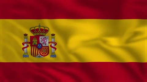 Flag of Spain - Waving Flag Animation 库存影片 139001314
