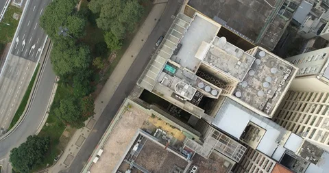 FLAG SQUARE, SÃO PAULO PRAÇA DA BANDEIRA, QUARENTENA, QUARANTINE Stock Footage 128081828