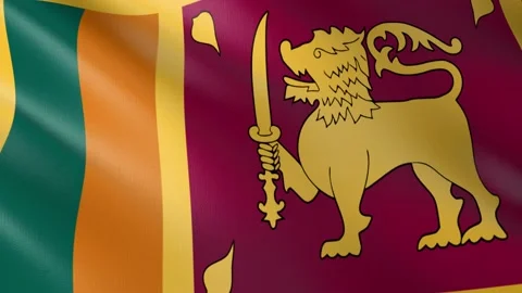 Flag of Sri Lanka Video stock 151663812