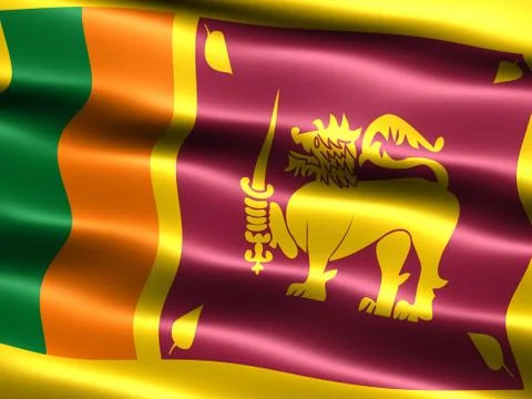 Flag of sri lanka Stock Illustration