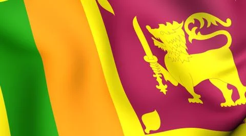 Flag of sri lanka Stock Illustration