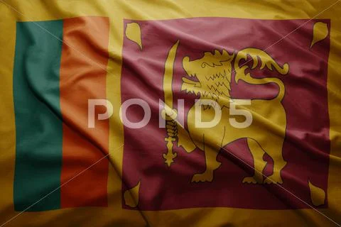 Flag of sri lanka Stock Illustration