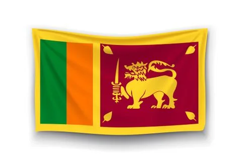 Flag of sri lanka Stock Illustration