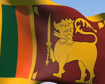 Flag of Sri Lanka PAL Stock Footage 14812059