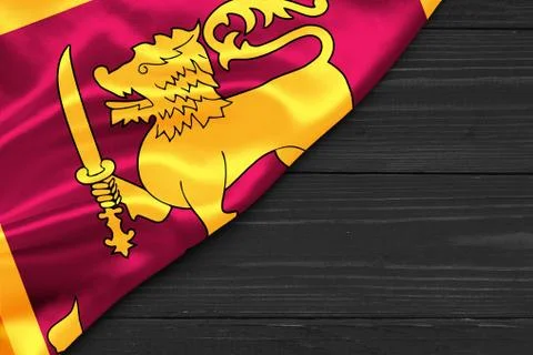 Flag of Sri Lanka place for text cope space Stock Illustration