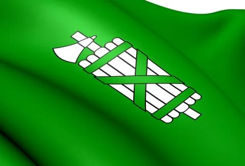 Flag of st. gallen Stock Illustration