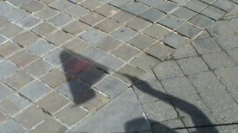 Flag of St George shadow Video stock 372056