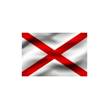 Flag of St Patrick. Stock Illustration