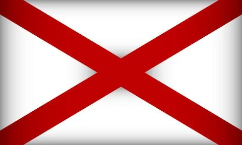 Flag of St Patrick. Stock Illustration