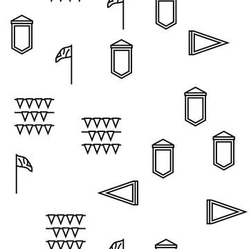 Flag start web pennant map vector seamless pattern Illustrazione stock