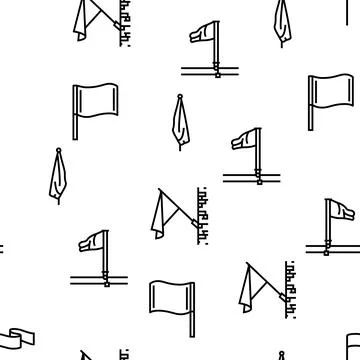 Flag start web pennant map vector seamless pattern Illustrazione stock