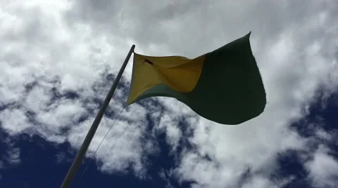 Flag of the State of Acre, Brazil 스톡 동영상 48468108