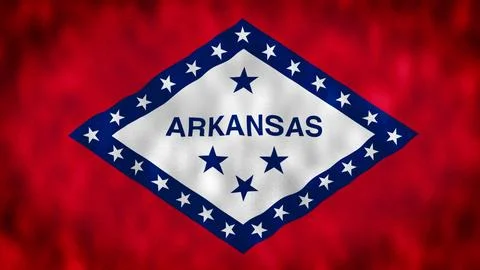 The flag of the State of Arkansas Stock Illustration