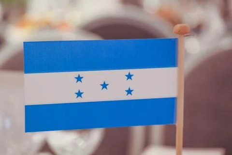 The flag of the state of Honduras. Stock Photos