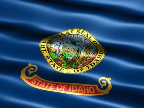 Flag of the state of idaho Иллюстрация