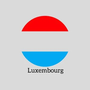 Flag of the state of Luxembourg Ilustración de archivo