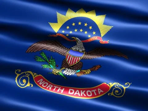 Flag of the state of north dakota Stock Illustration
