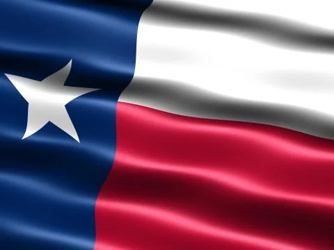 Flag of the state of texas Иллюстрация