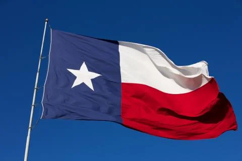Flag of the state of texas Stock Photos
