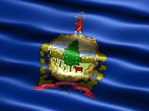 Flag of the state of vermont Stock Illustration