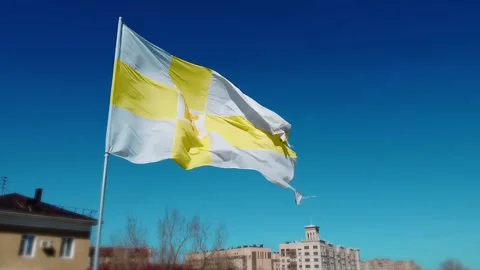 Flag of Stavropol Stock Footage 173315983