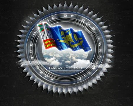 Flag StPierre quality designer flag 库存插图