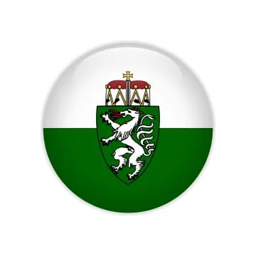 Flag of Styria state button Stock Illustration