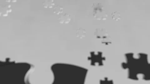 Flag of Sudan being made with jigsaw puzzle pieces. Sudanian problem solution Stock Footage 104252801