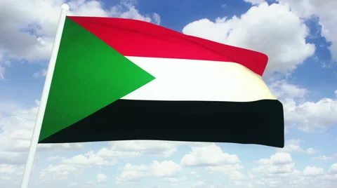 Flag Sudan Stock Footage 61440361