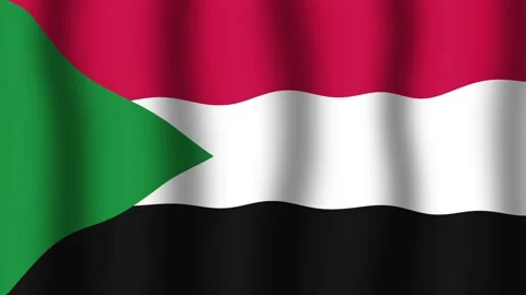 Flag of Sudan Stock Footage 175856831