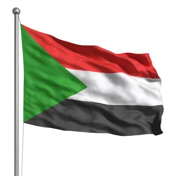 Flag of sudan Stock Illustration