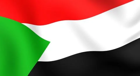Flag of sudan Stock Illustration