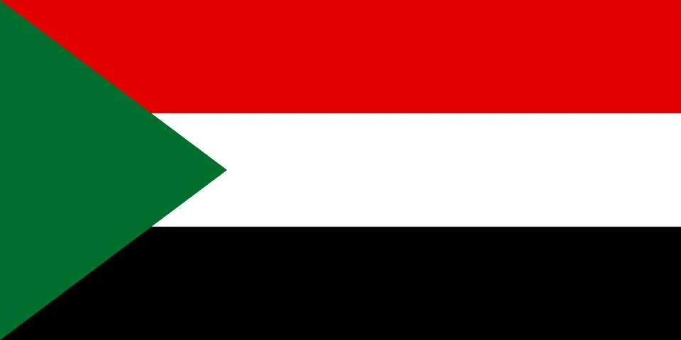 Flag of Sudan Stock Illustration