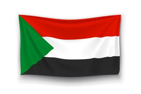 Flag of sudan Stock Illustration