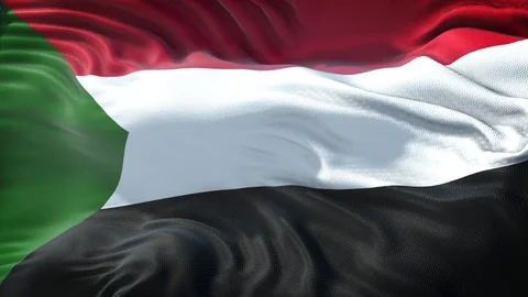 Flag of Sudan Loop Stock Footage 103419050