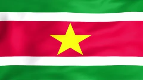 Flag Of Suriname Stock Footage 11355957