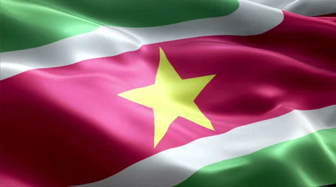 Flag Suriname Video stock 47779260