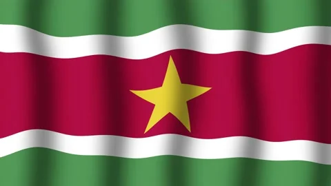Flag of Suriname Stock Footage 175856953