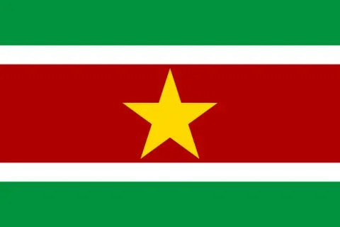 Flag of Suriname Stock Illustration