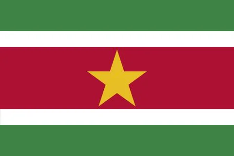 Flag of Suriname Stock Illustration