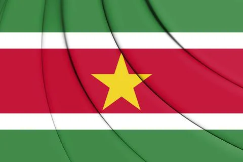 Flag of Suriname Stock Illustration