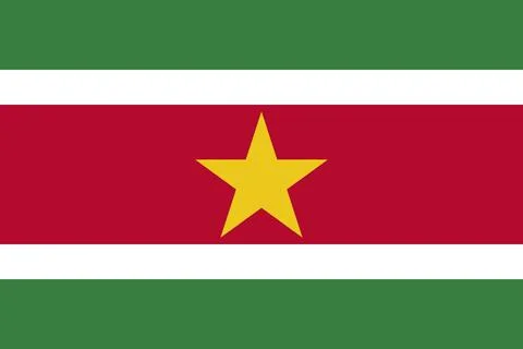 Flag of Suriname Stock Illustration